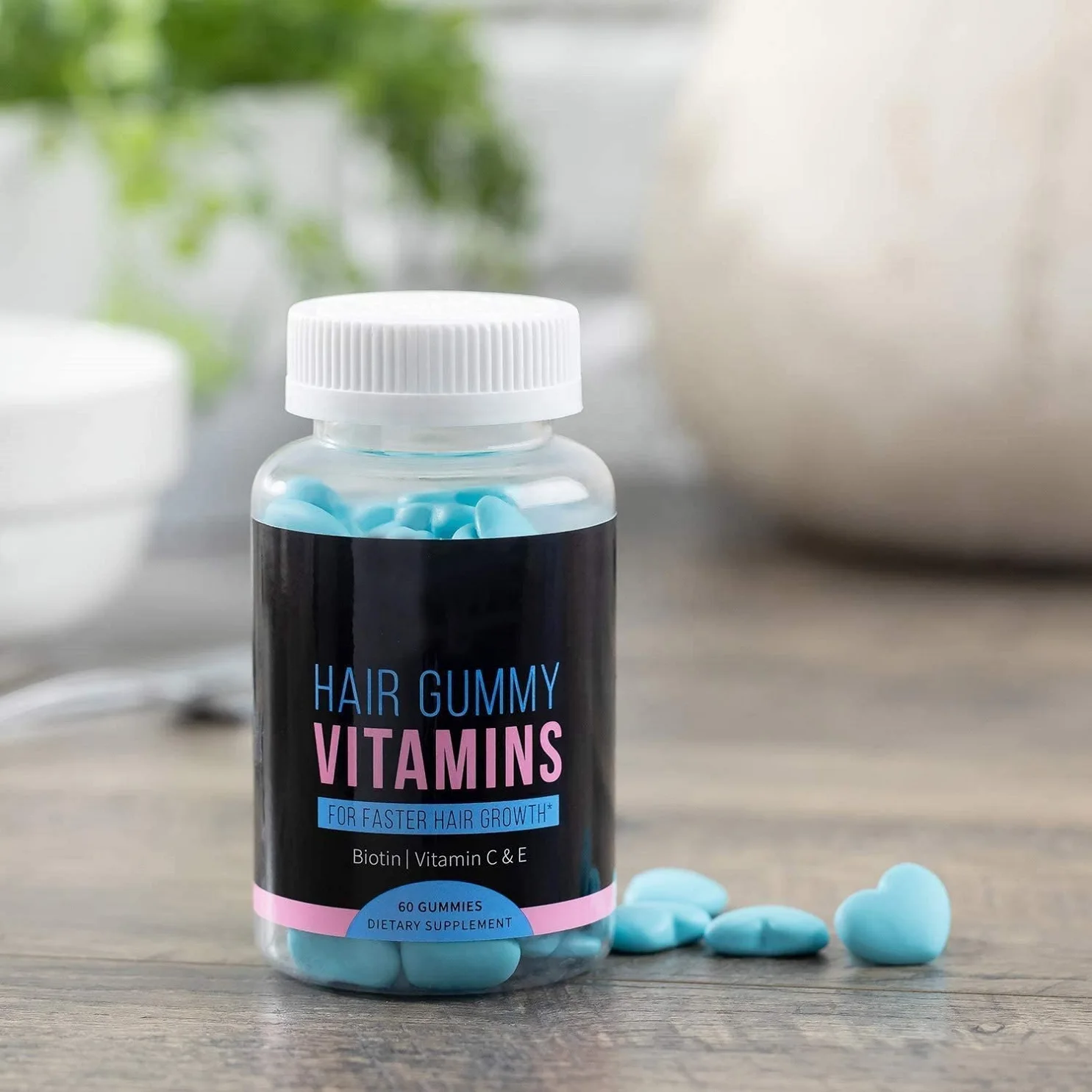 2022 New Organic Glacier Presents Private Label Nails and Skin Burst Gummies Gummy Hair Wax