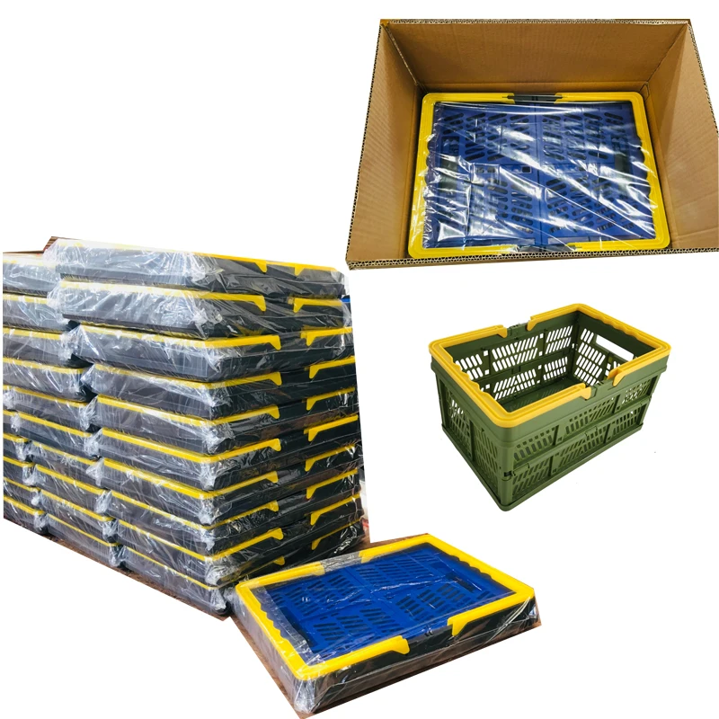 Factory produced baskets Plastic wicker storage basket foldable easy to take