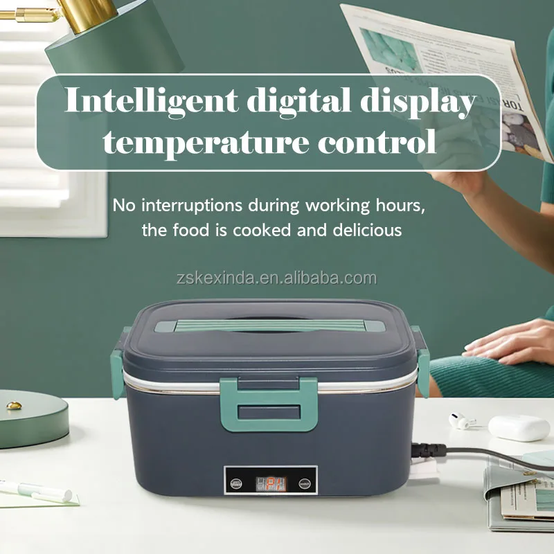 1.8L Portable Automatic Heating Lunch Box High Quality Small Appliances 80W Food Thermal Insulation Box Food warmer