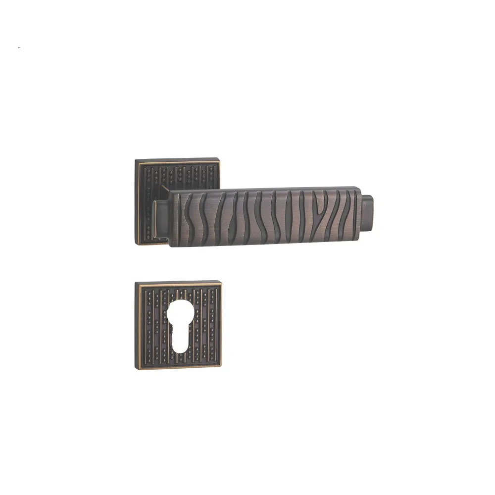 New Chinese room lock Bedroom hotel quiet door household brass split lock mechanical square handle lock