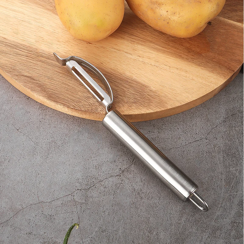 Manufacturer of custom Kitchen gadgets for the home Stainless steel Vegetable and fruit peelerbottle opener keyring