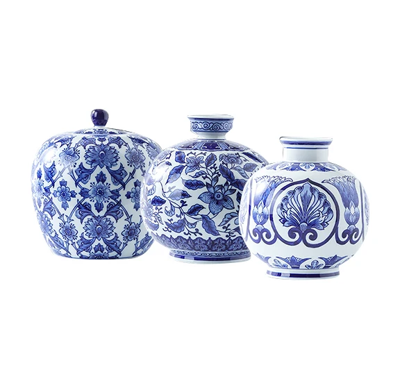New Jingdezhen Porcelain Jars Household Ornaments Blue and White Porcelain Vases and Jars Jingdezhen Ceramic Customization