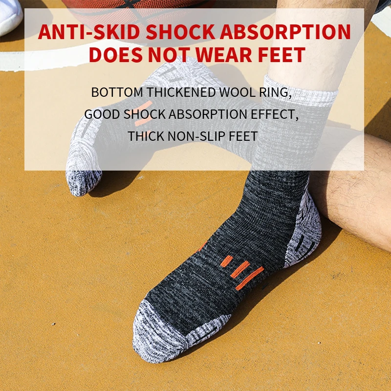 Wholesale Wool Socks With Stripe Thick Winter Heated Hiking Socks Alpacas Cashmere Merinos Wool Acrylic Work Sock