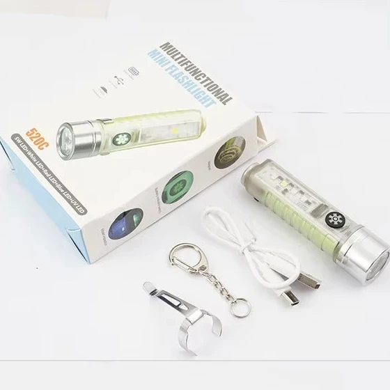 Mini Rechargeable 8modes LED Torch Lamp Super Bright 330 Lumens Waterproof Flashlight