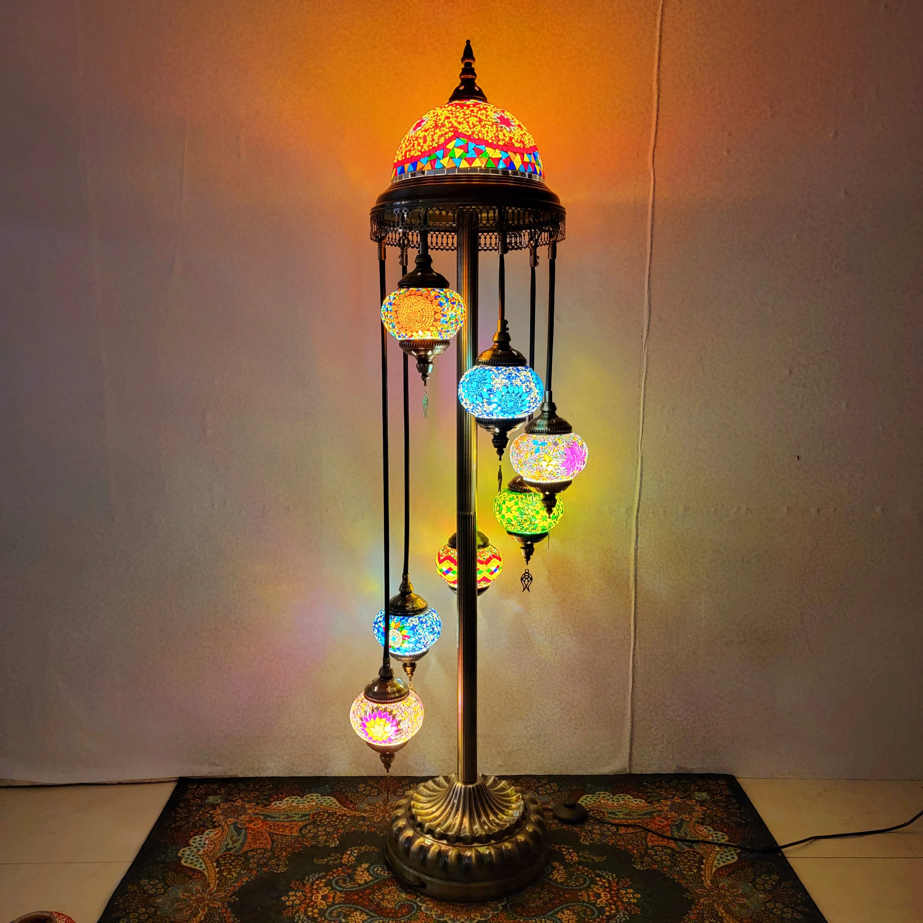 Турецкая лампа экзотическая мароккановая люксовая ночная торшер