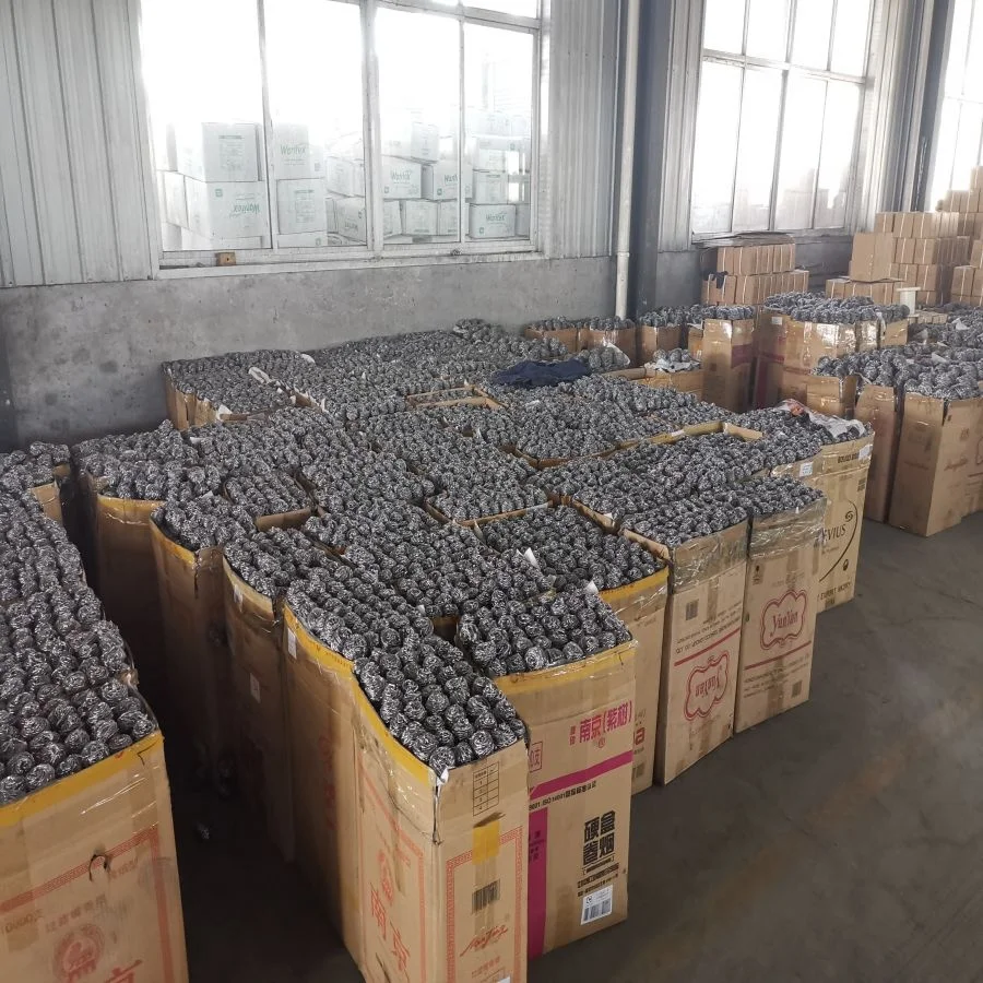 Tianchang Jinhao Factory Household in Bulk Packing 410 / 430 Stainless Steel Scrubber for Kitchen Cleaning