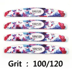 Высококачественная эва Цветочная Форма Луны Двусторонняя пилка для ногтей полигель для наращивания ногтей и акриловые инструменты для маникюра