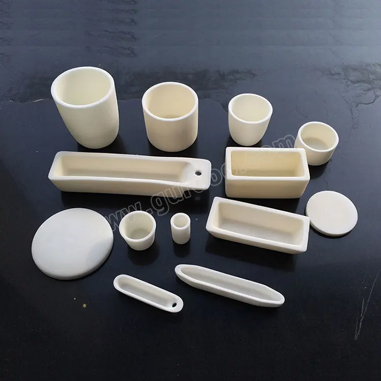 Industrial cylindrical al2o3 alumina ceramic crucible