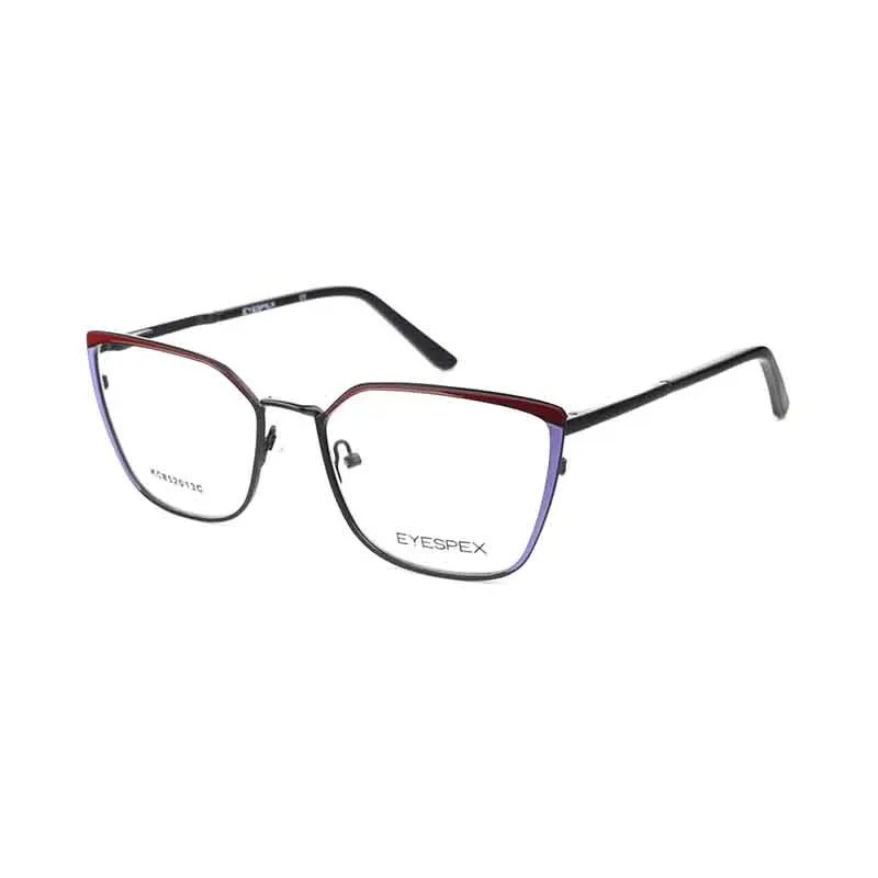 2022 Trend In Stock High Quality Customize Logo Cat Eyes Stainless Steel  Computer or Reading Optical Frame Glasses