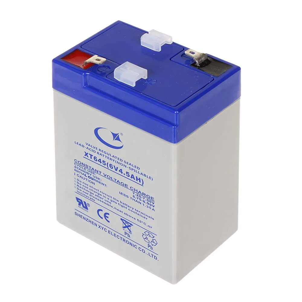 Sealed maintenance free lead acid battery SMF battery 6v 4.5Ah