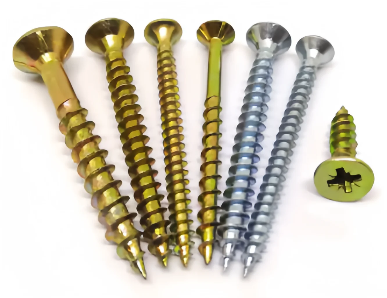 Self tapping screws wood button head 2# phillips drive type 17 screws zinc plated wood screws