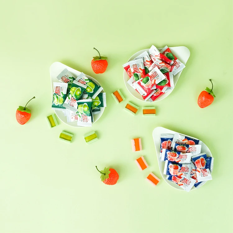 Exotic Snacks Strawberry Flavored Chewing Gums Sweet Fruit Bubble Gum Jelly Candies Special Gummy Dulces