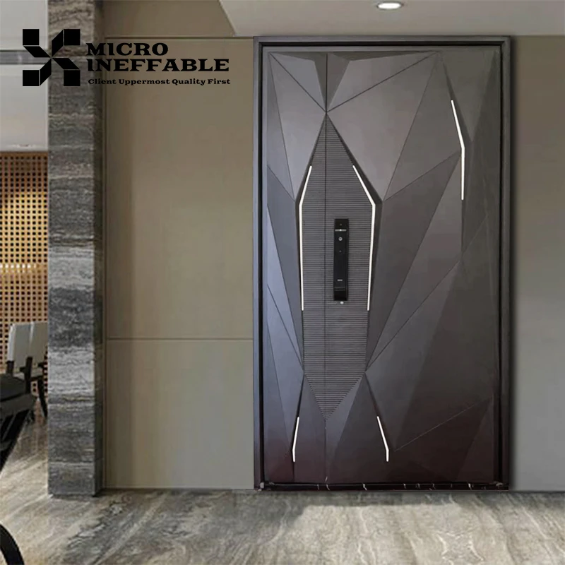 Excellence Quality Customized Design Main Exterior Front Security Door Aluminum Door Stainless Steel Door