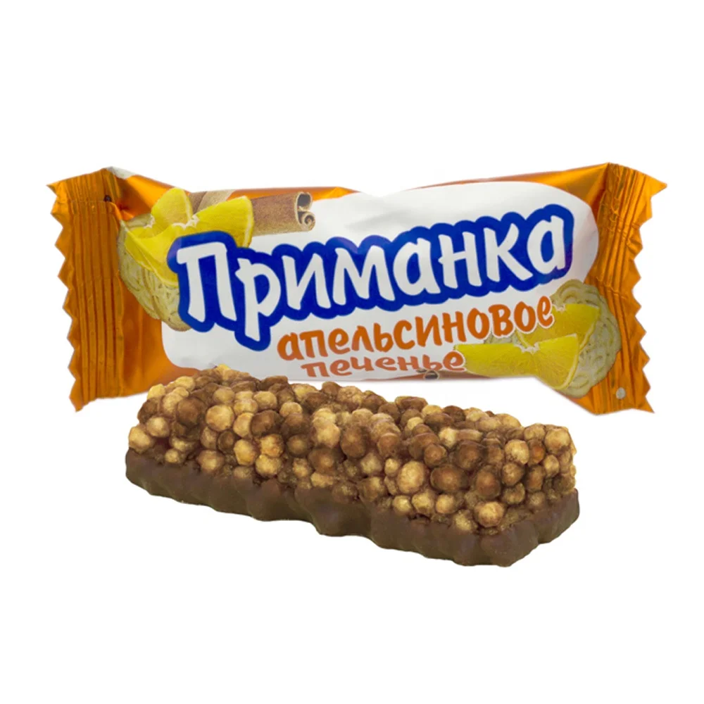  Приманка хрустящие конфеты с покрытием шоколадной глазурью кондитерские