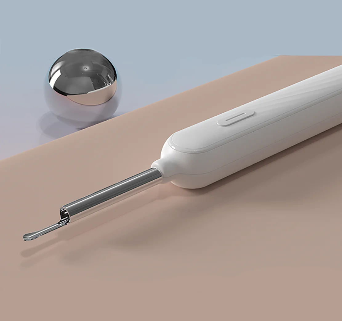 Customized New Decompressor Electric Visualization Ear Picking Tools: Smart Temperature Control Silicone Massage Ear Scoop