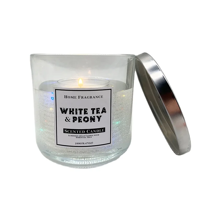 Natural Soy Wax Scented Smokeless Led Aroma Candle for Brazil Peru