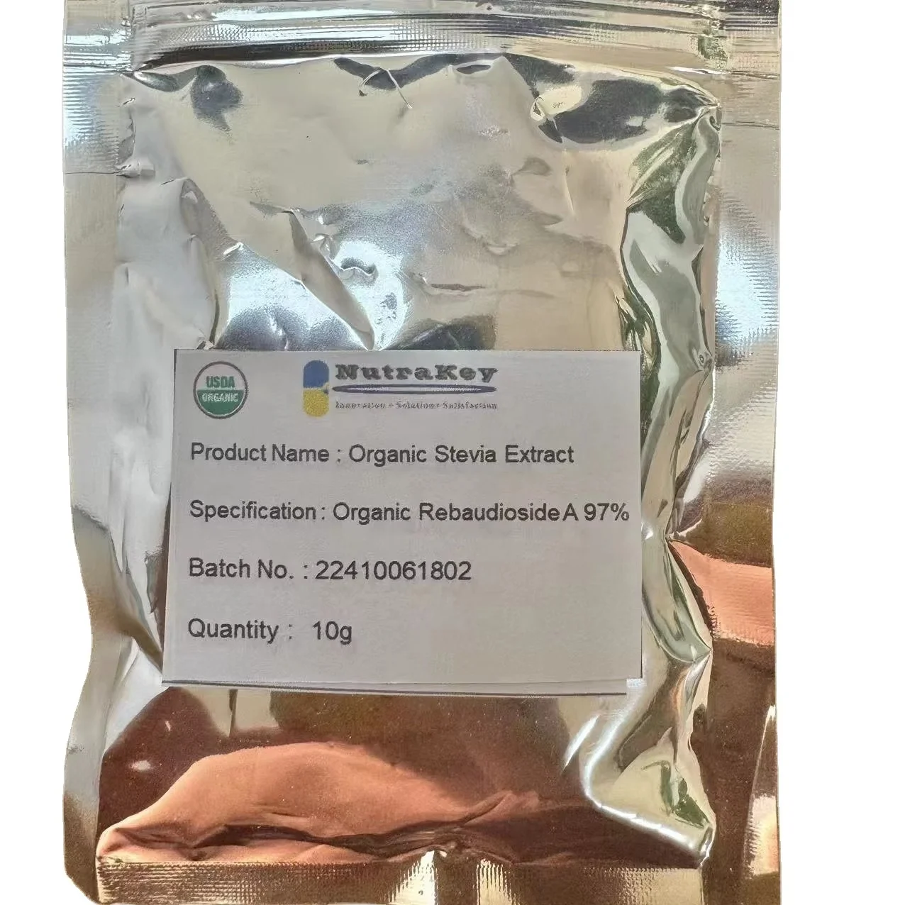 Sample Plant Extract Organic Stevia Extract Reb A. 97% Powder Natural Sweetener Low Bitter