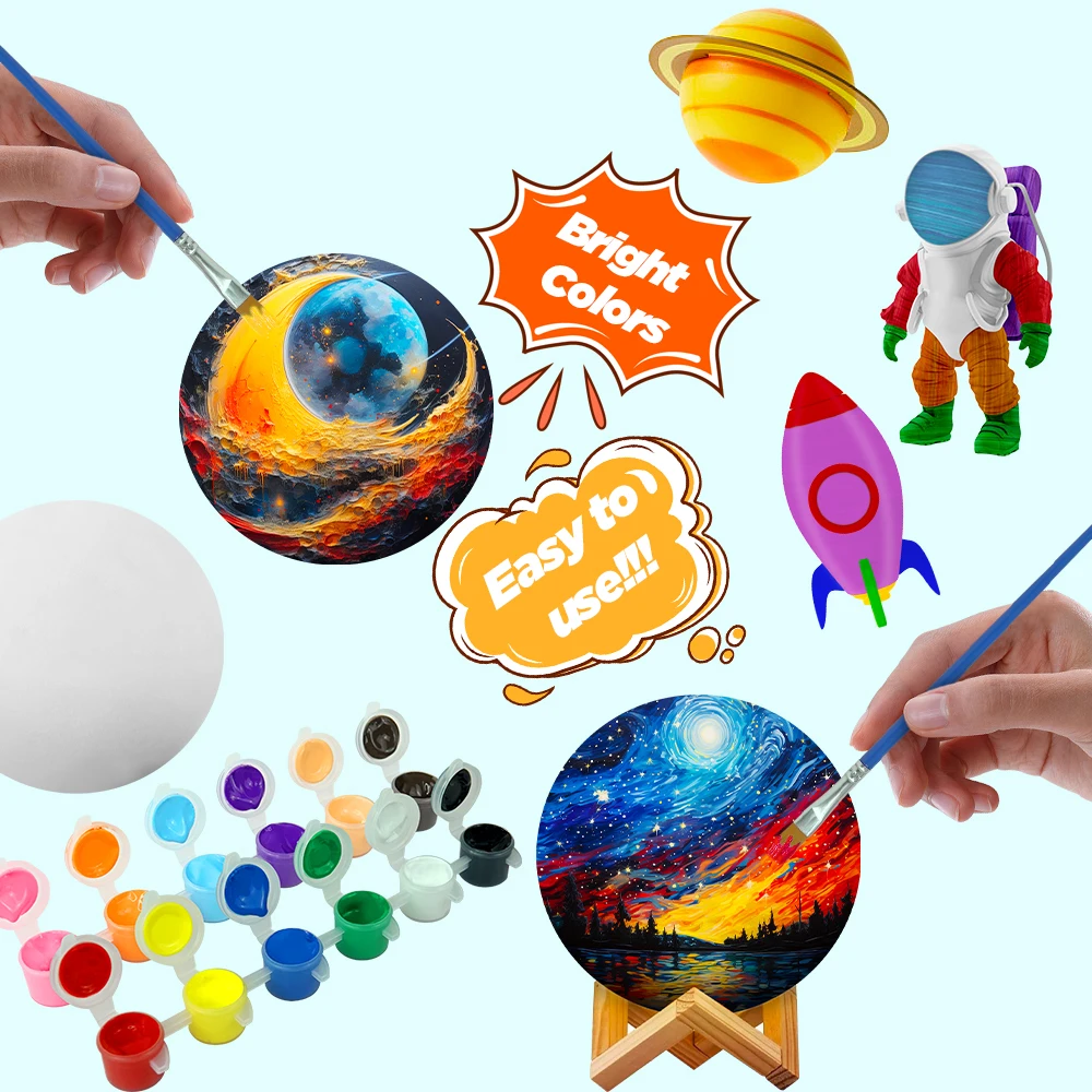 KHY Tiktok Hot Sale DIY Easter Craft Eggs Small Acrylic Set Painting Colour Color Art For Kid Acryl Paint Pot Kit