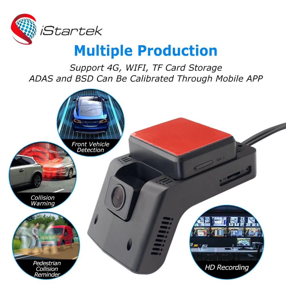 Channel car dvr video recorder inside wholesale 1080p tf memory card dash cam front and rear 4k with gps and sim card