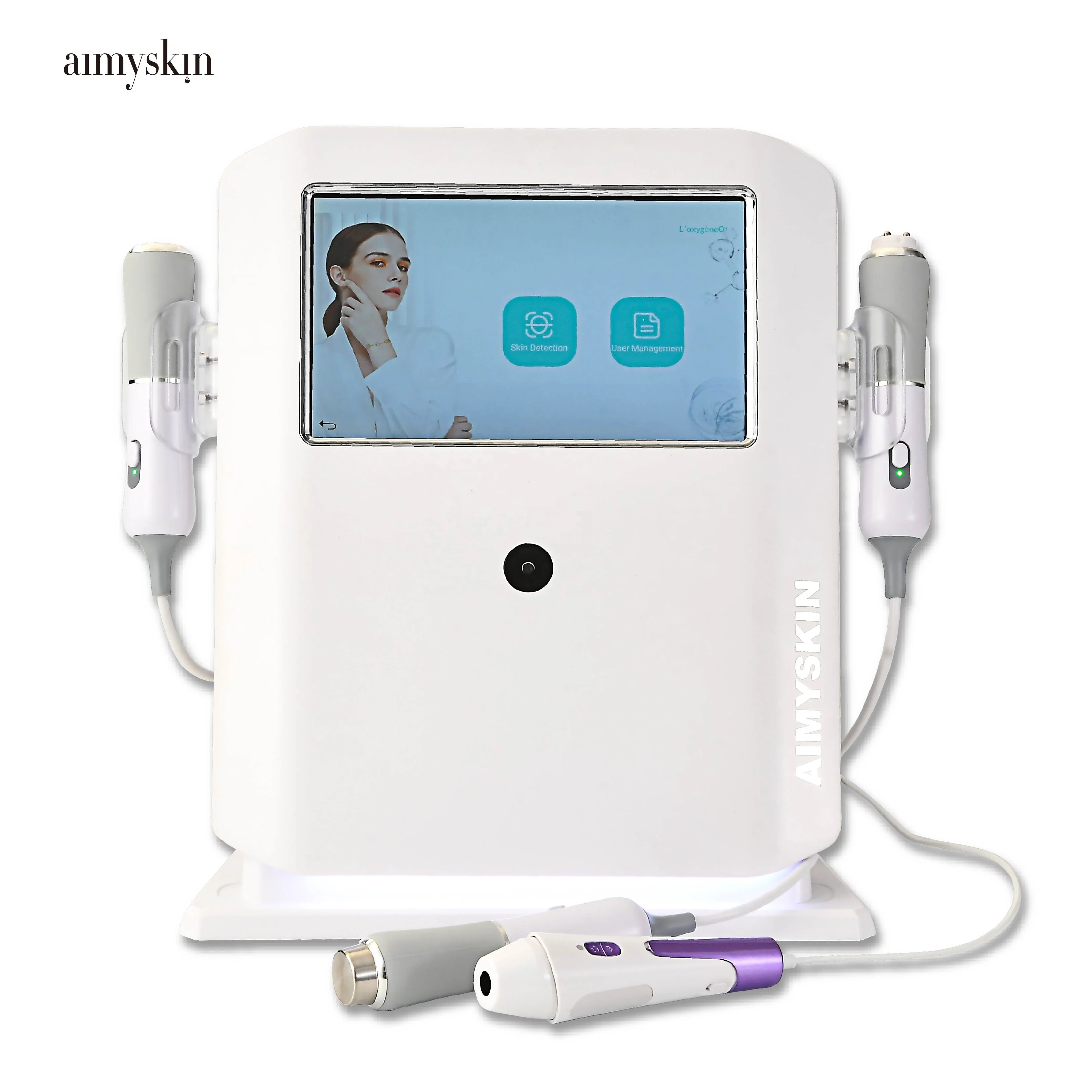 4in1 Oxygenation Skin Care Device Co2 Bubble Beauty Machine Facial Radio Frequency Skin Cleaning and Tightening Device