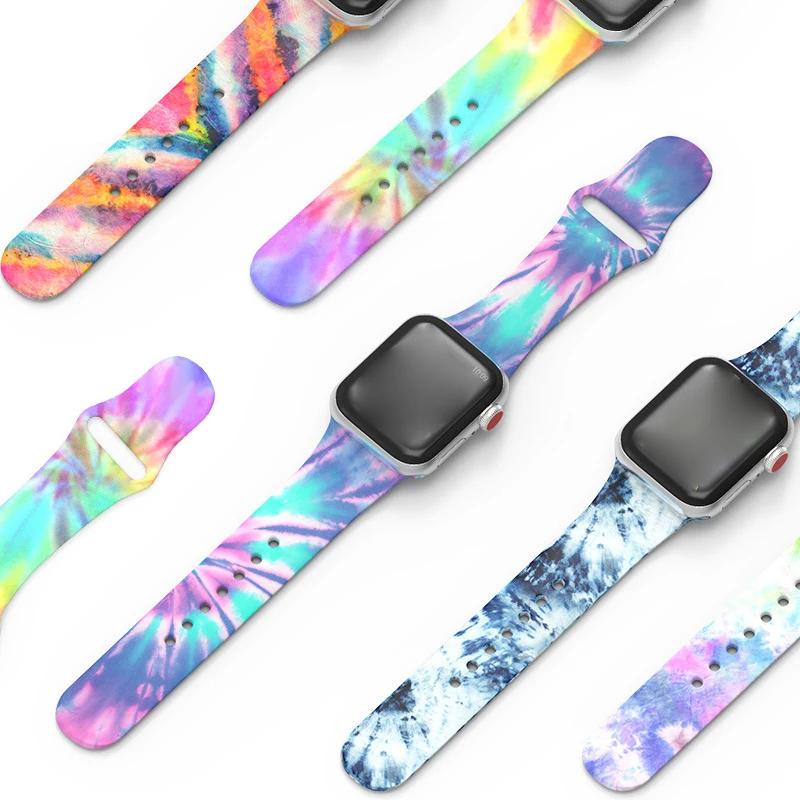 Ремешок спортивный силиконовый для iWatch apple Watch se 6 5 4 38 мм