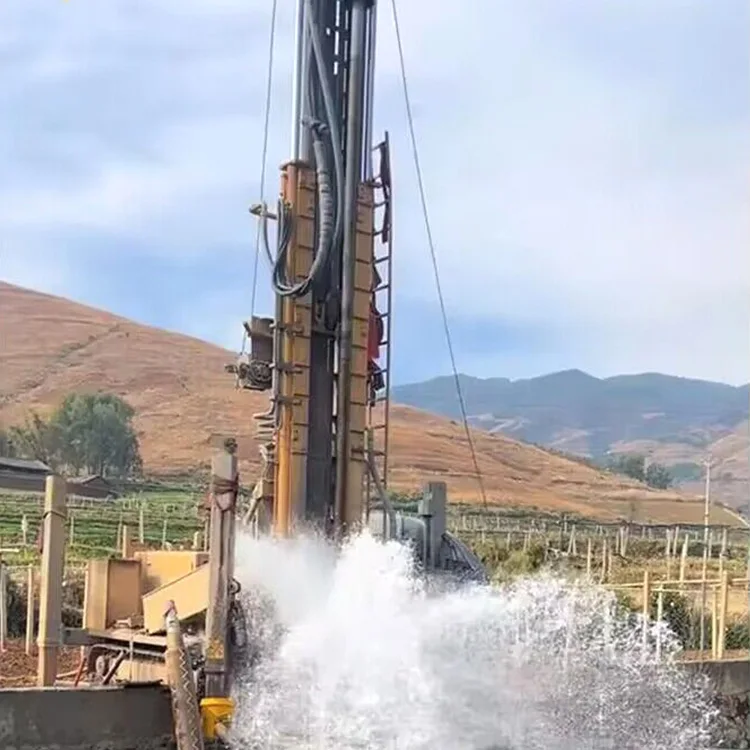 Заводская цена 180 м глубина Dth гусеничные буровые установки для водяных скважин 56 кВт дизельный двигатель с воздушным компрессором