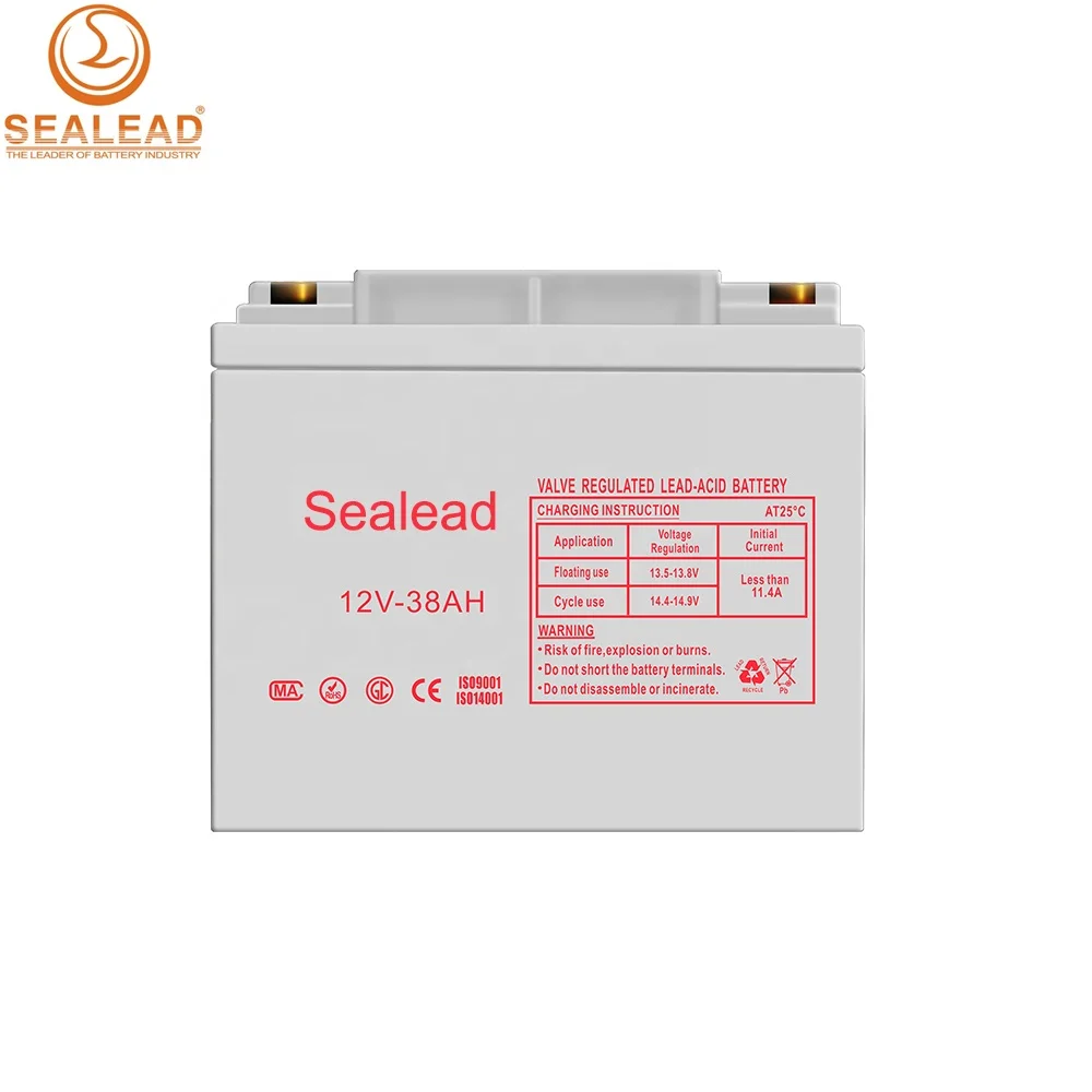 
high quality industry zone solar energe street lamp power storage backup 12v 38ah lead and MF battery 