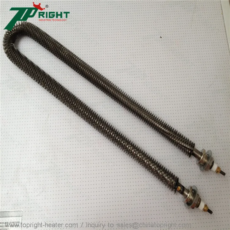 Cheap Factory Price u shape tubular heater W type finned air heating tube With CE