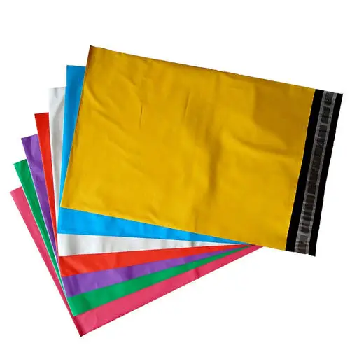 custom logo black eco friendly biodegradable plastic poly mailer courier shipping bag for clothing mail mailing bags