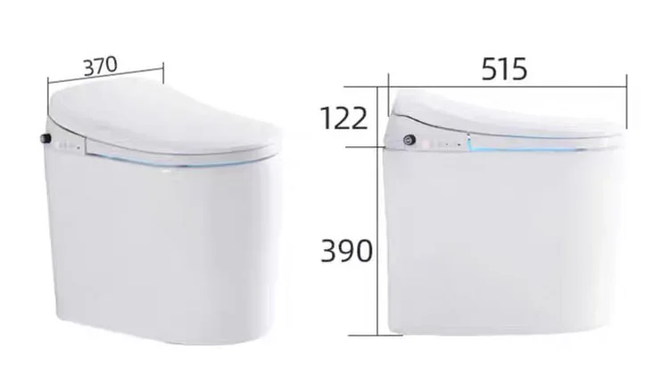 U shape Urea Instant Heated Water Intelligent Electric Bidet Toilet
