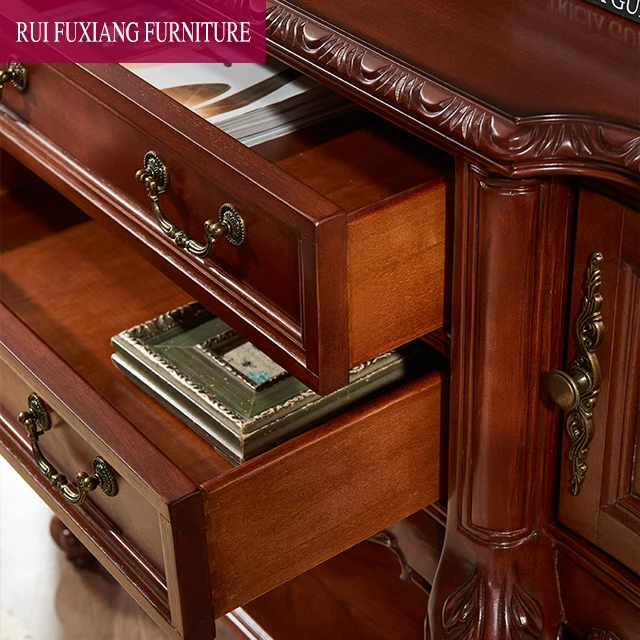 Американская Античная резьба по дереву, прихожей, входного стола, крыльца, кабинета, мебель для гостиной R225A1