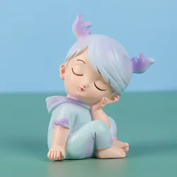 wholesale small collectible African Japan Indian custom resin fairies miniature tiny cute girl boy baby figurines