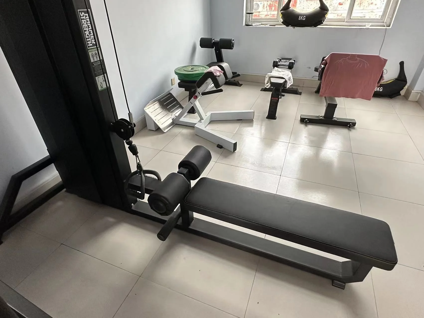 Lat Pull Down Seated Row Machine Low Row Cable Power Rack With Lat Pully