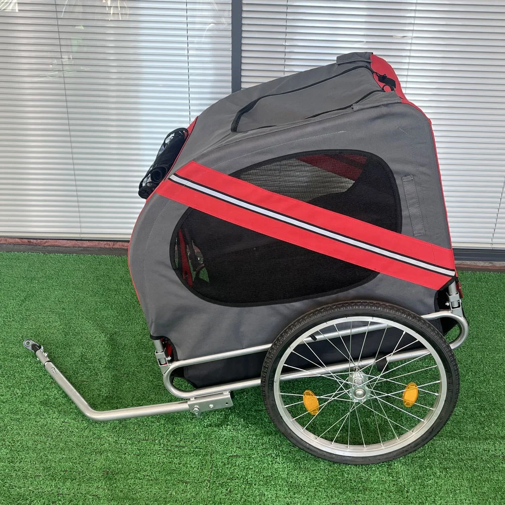 Lightweight Dog Bike Trailer Folding Pet Traveling Bicycle Jogger
