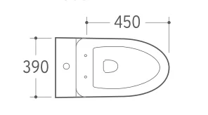 Water Saving Siphon Flushing Water Closet Ceramic Sanitary Ware One Piece Toilet (HZ5593)