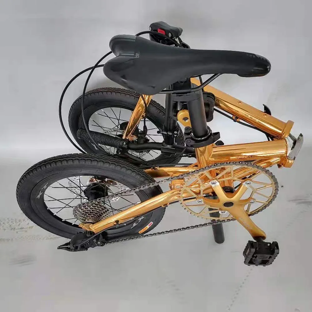 20 дюймов Углеродистая стальная рама складной велосипед с переменной скоростью двойной дисковый тормоз горный велосипед