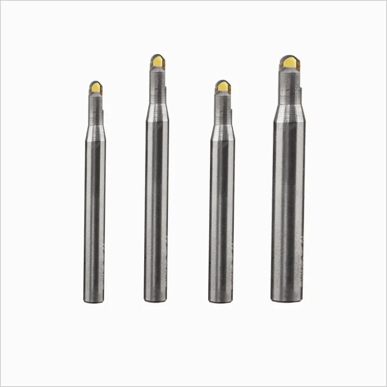 Custom MCD milling cutter Mono Diamond crystal chamfer groove boring Router bit engraving cutting tool machine aluminum copper