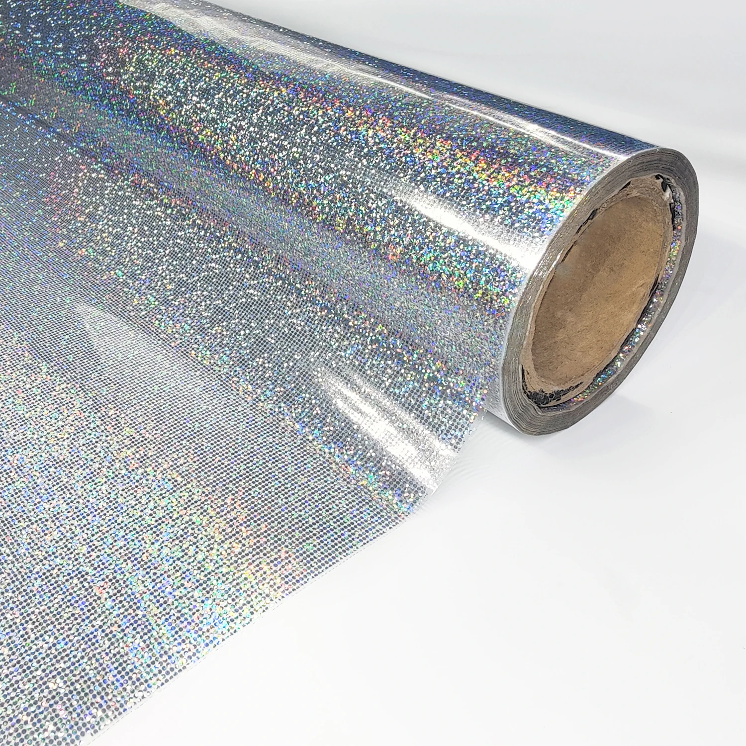 Wholesale holographic aluminum 14 micron heat hot transfer stamping laser foil roll Aluminum foil film for leather fabric