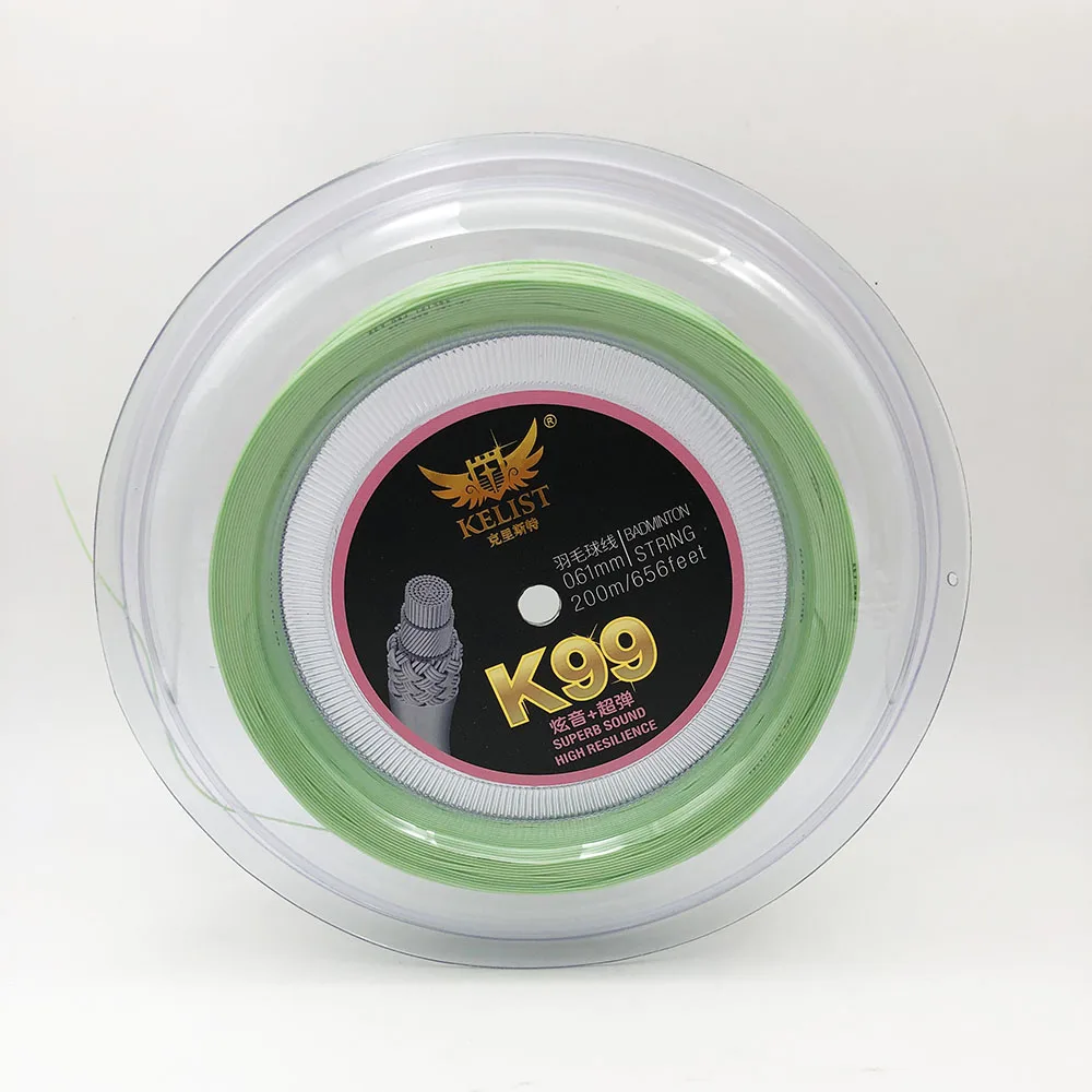 Factory directly Supply  Quality high resilience  nylon badminton racket string  reel  for 0.61mm