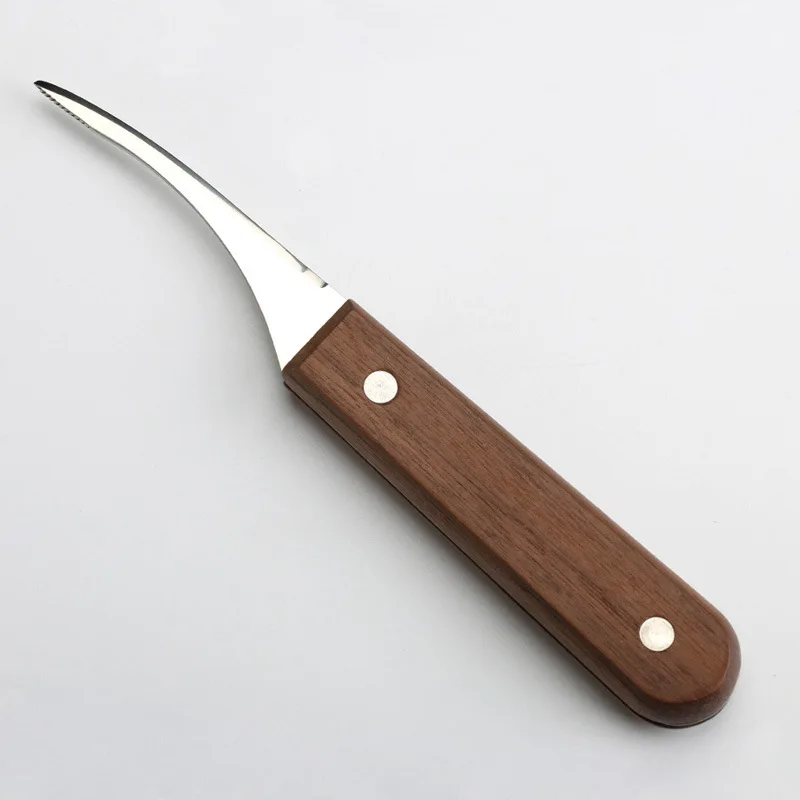 kitchen utensil Shrimp knife with Wooden Handle Seafood Cutter Stainless steel Shrimp cleaner knife