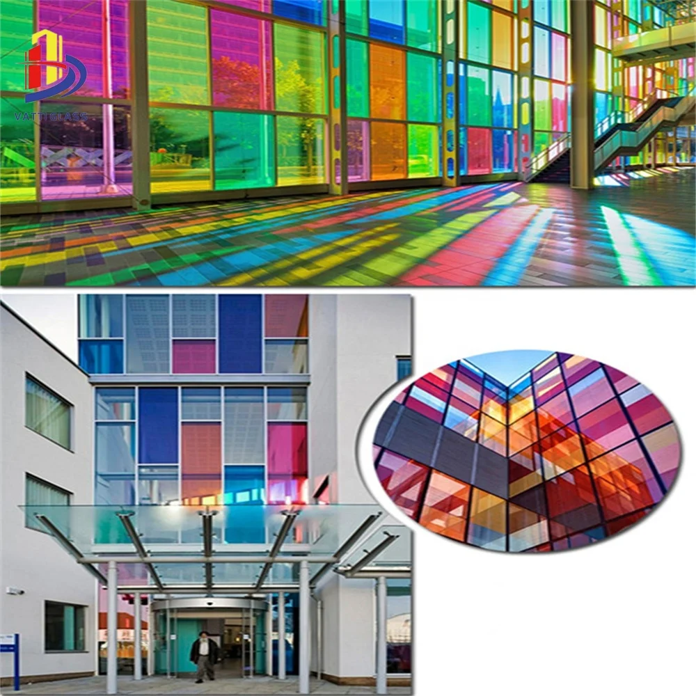 Laminated Safety Glass 6mm 10mm 12mm pvb Colored Tempered Laminated Glass for sliding door | partitions wall | room dividers