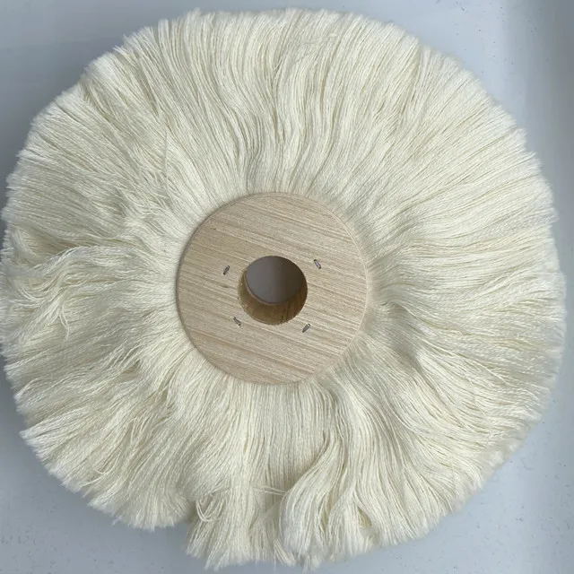 Круглая щетка и Швабра из шерсти и хлопка для обуви, мягкая и белая щетка для полировки обуви и кожи