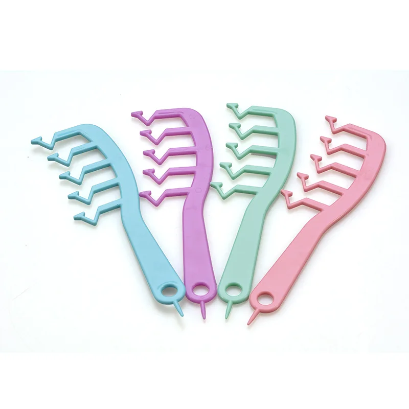 Free Sample INS Amazon Hot selling Z type plastic magic hair comb for Hair Lose Styles Comb