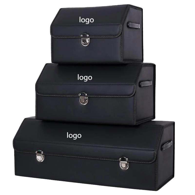 Customized Detachable Folding Leather truck trailers  Car Storage organizer box for Sitrak Volvo MAN KAMAZ DAF