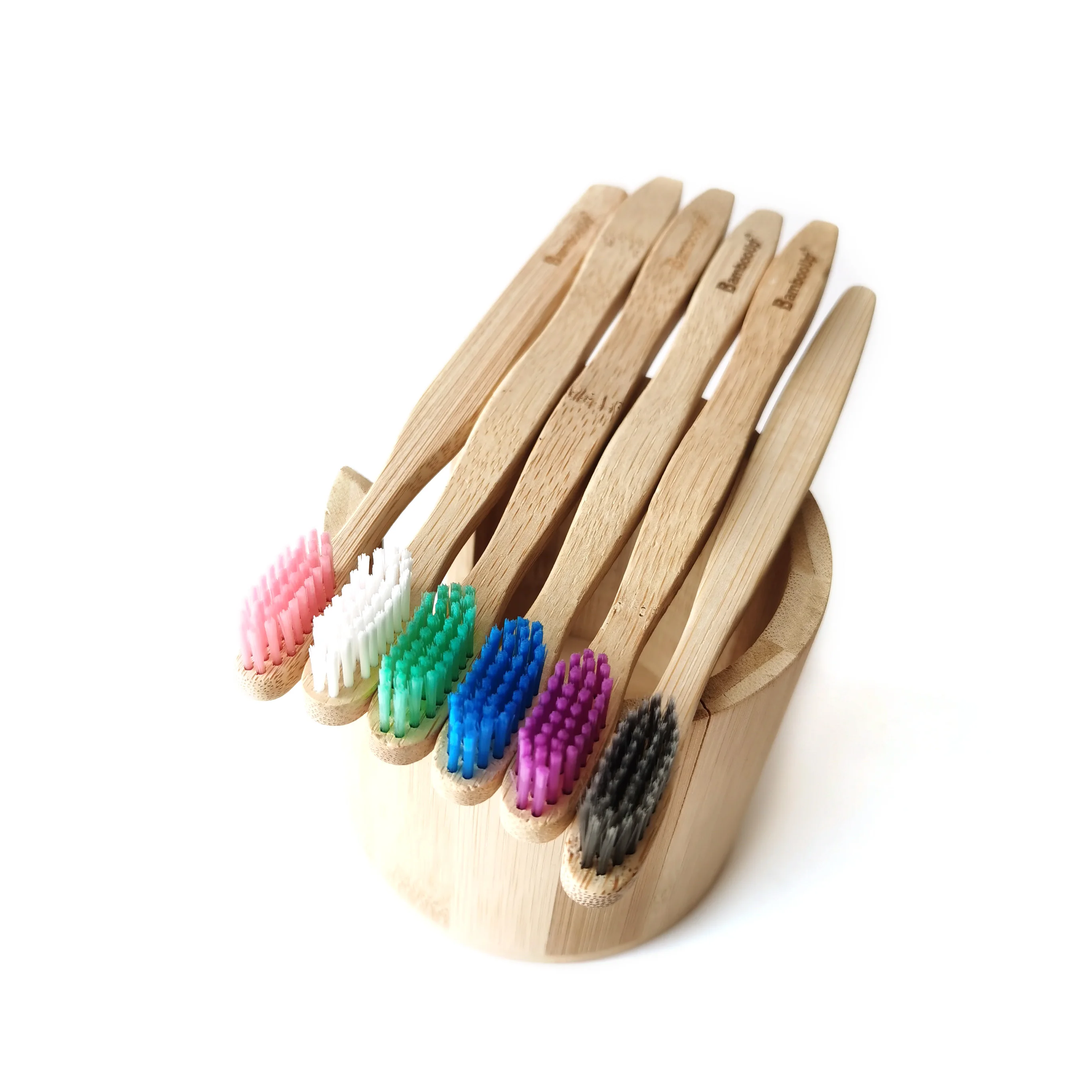 Wholesale eco friendly biodegradable bamboo toothbrush OEM manufacture teeth whitening tooth brush