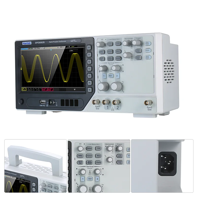 Hantek Dpo6102b Fluorescent Oscilloscope 2ch 100mhz 1 Gsa/s Real-time Sample Rate Waveform Generator
