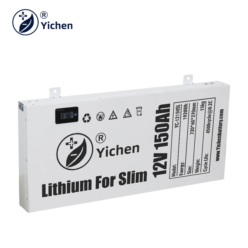 Ultra Slimline 12.8V 150Ah High Performance Camper Using LiFePO4 Grade a Lithium Battery Pack 12V 150Ah
