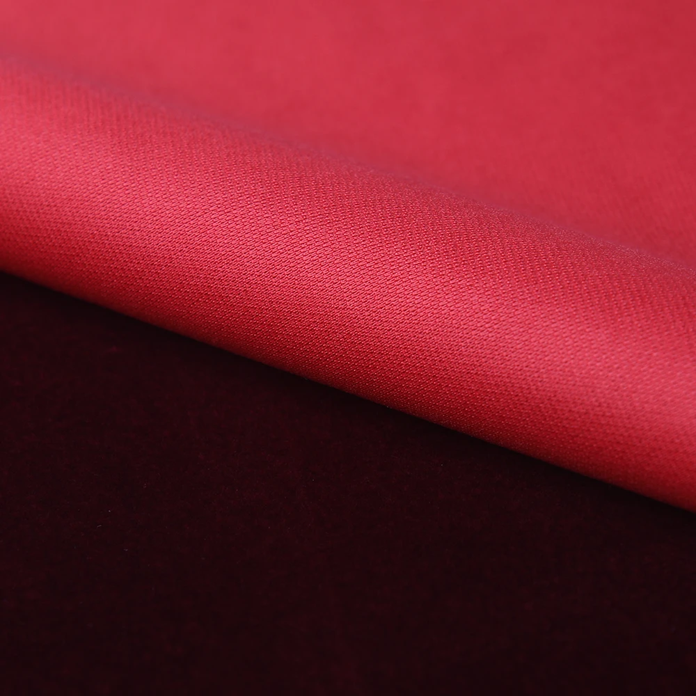 OEM factory supplier solid colors weft plain polyester nylon 210gsm flock velvet fabric textile fabric for clothing