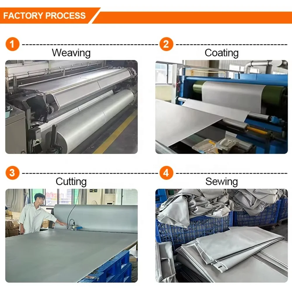 China manufacture quality 20ft x 30ft car fire safety blanket electric vehicle battery fires Car fire blanket