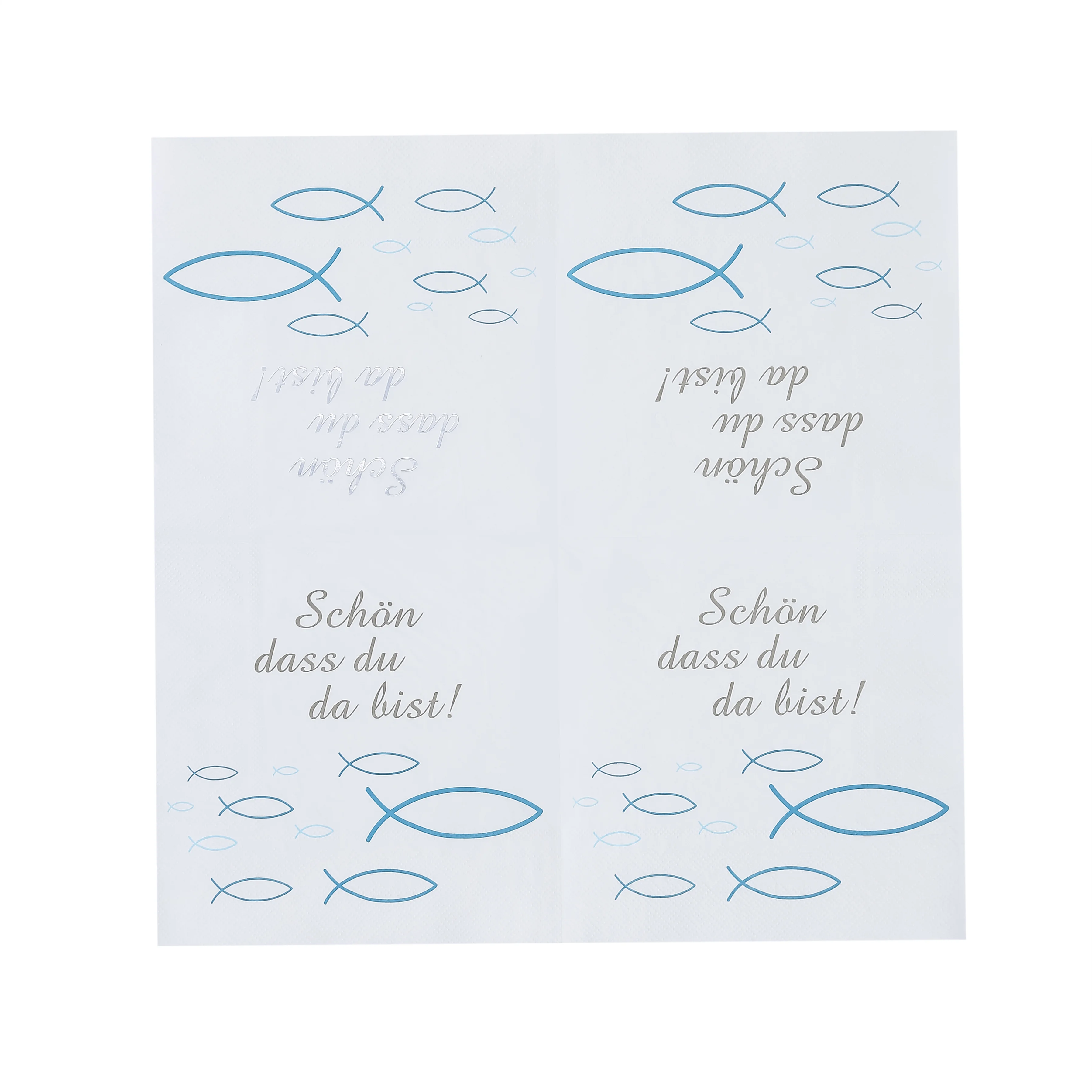 Wholesale Decorative Fish Paper Napkins For Kitchen Bathroom Party Wedding Dinner Events